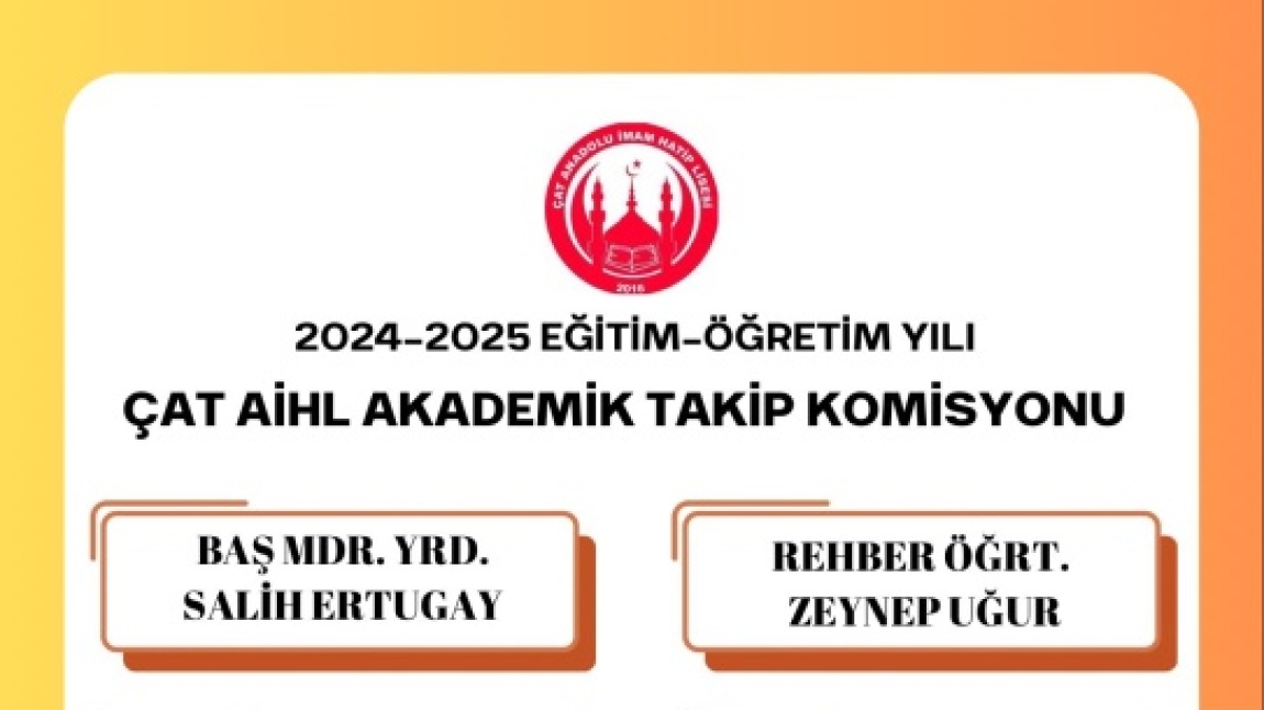 2025 YKS AKADEMİK TAKİP KOMİSYONUMUZ KURULDU.